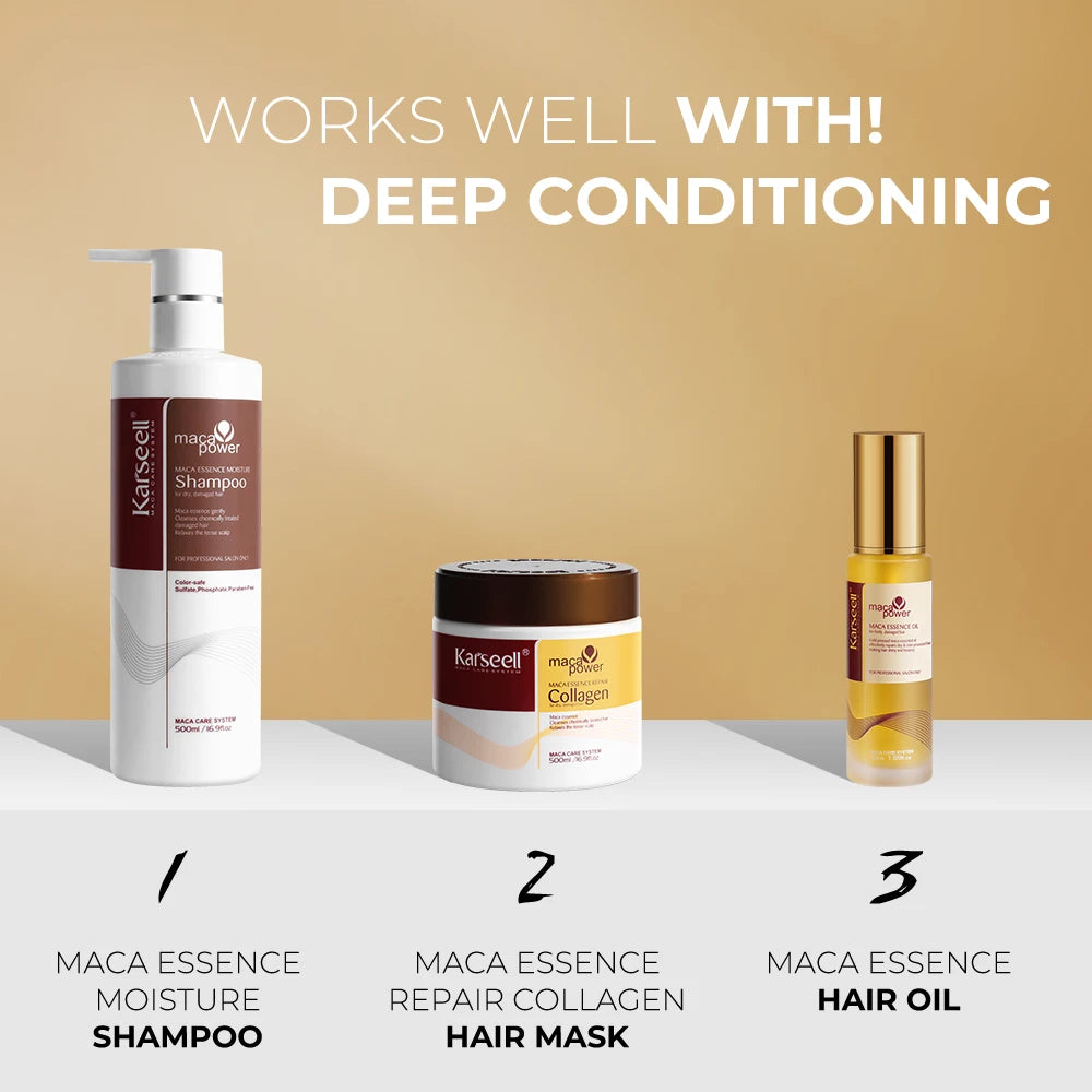 Karseell Collagen Hair Mask and Argan Oil Set