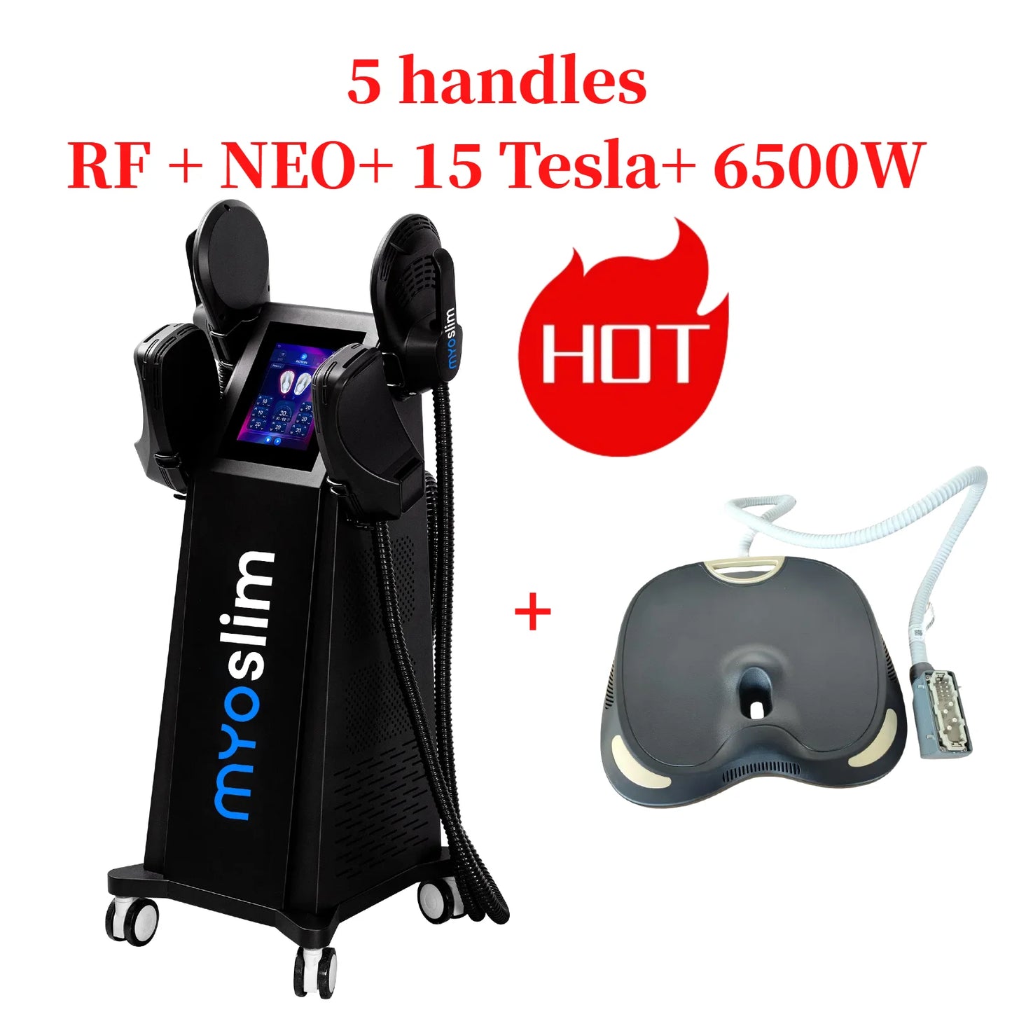 New RF MYOslim Sculpt Machine EMS Body Sculpting Weight Loss Massager Device 15 Electromagnetic Fat Slimming Muscle Stimulation