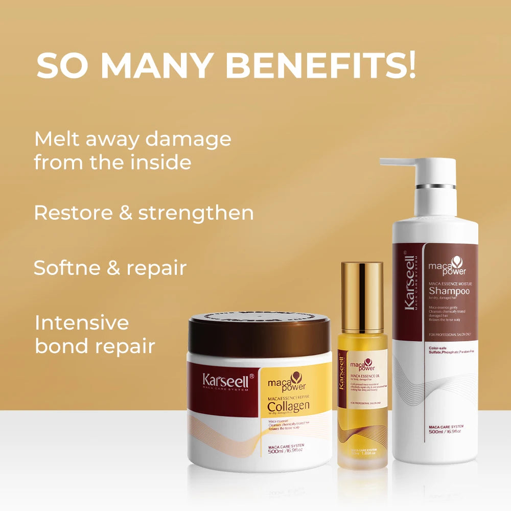 Karseell Collagen Hair Mask and Argan Oil Set