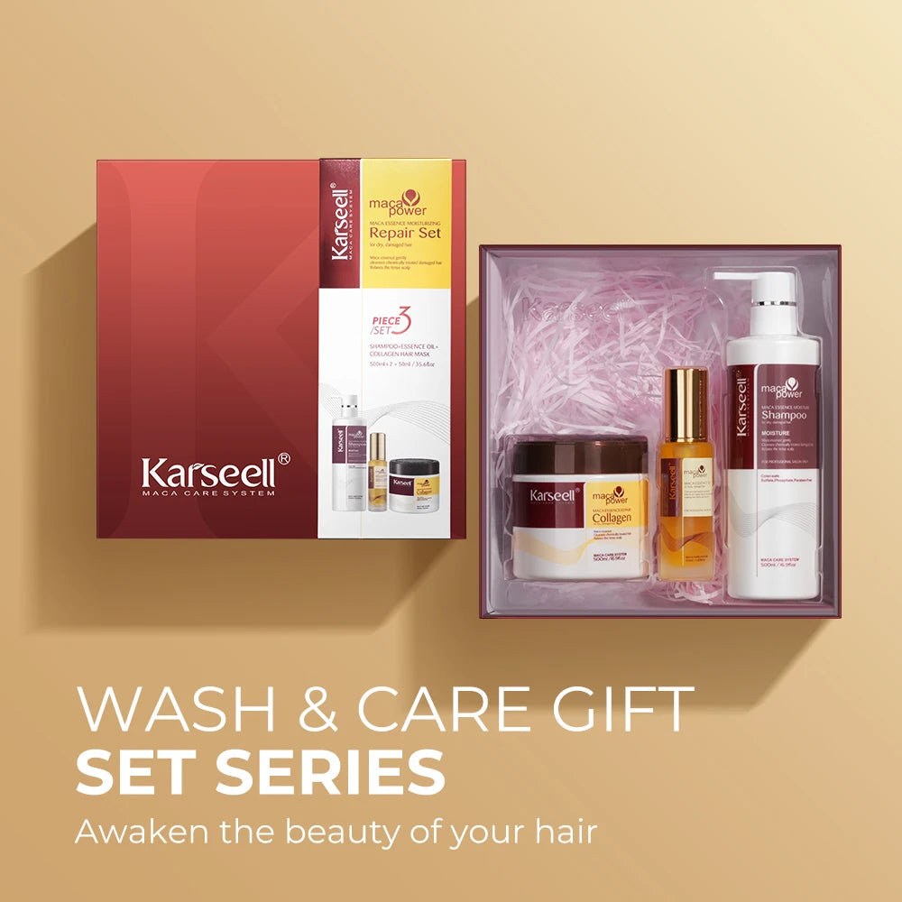 Karseell Collagen Hair Mask and Argan Oil Set