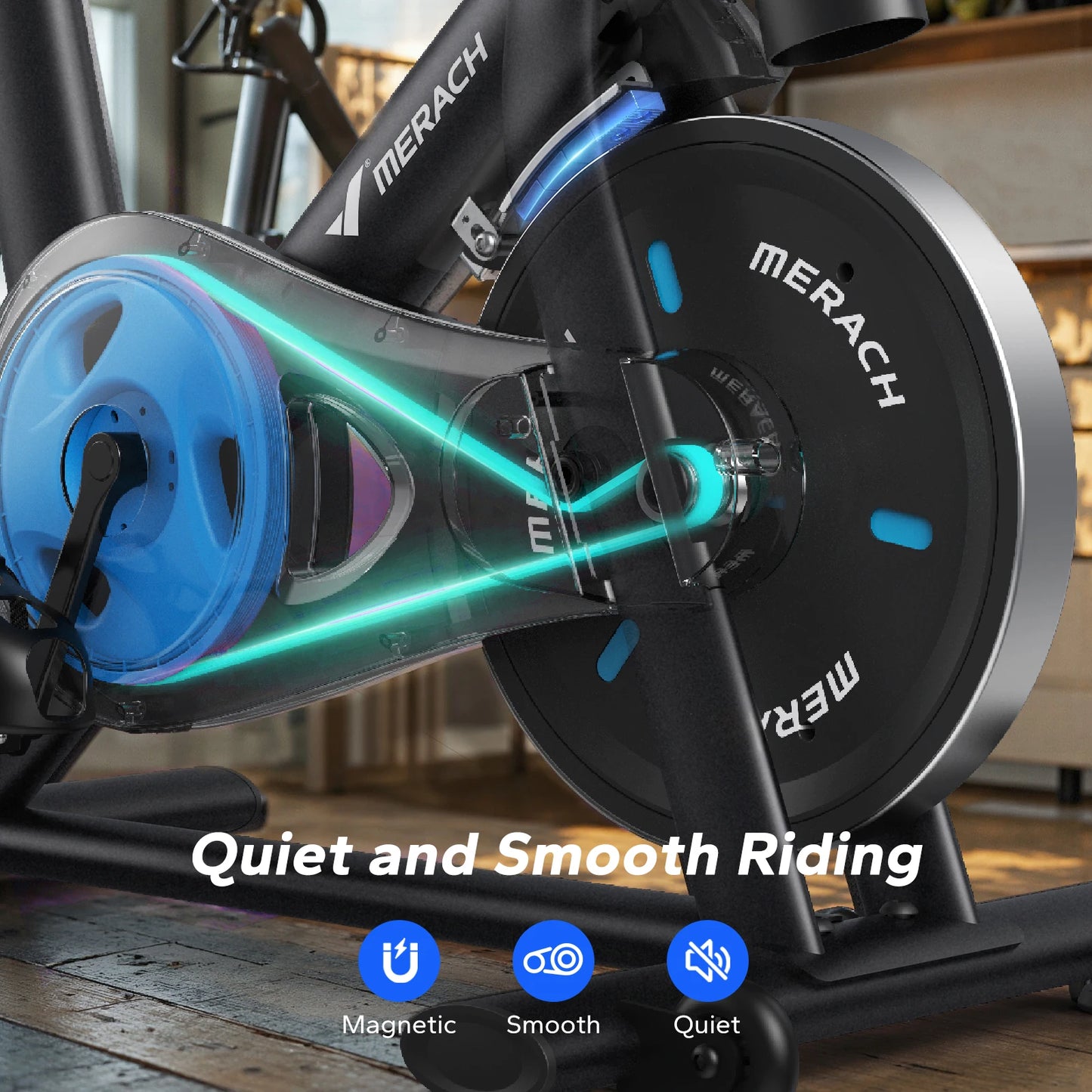 Merach Magnetic Indoor Exercise Bike With App And Low Noise