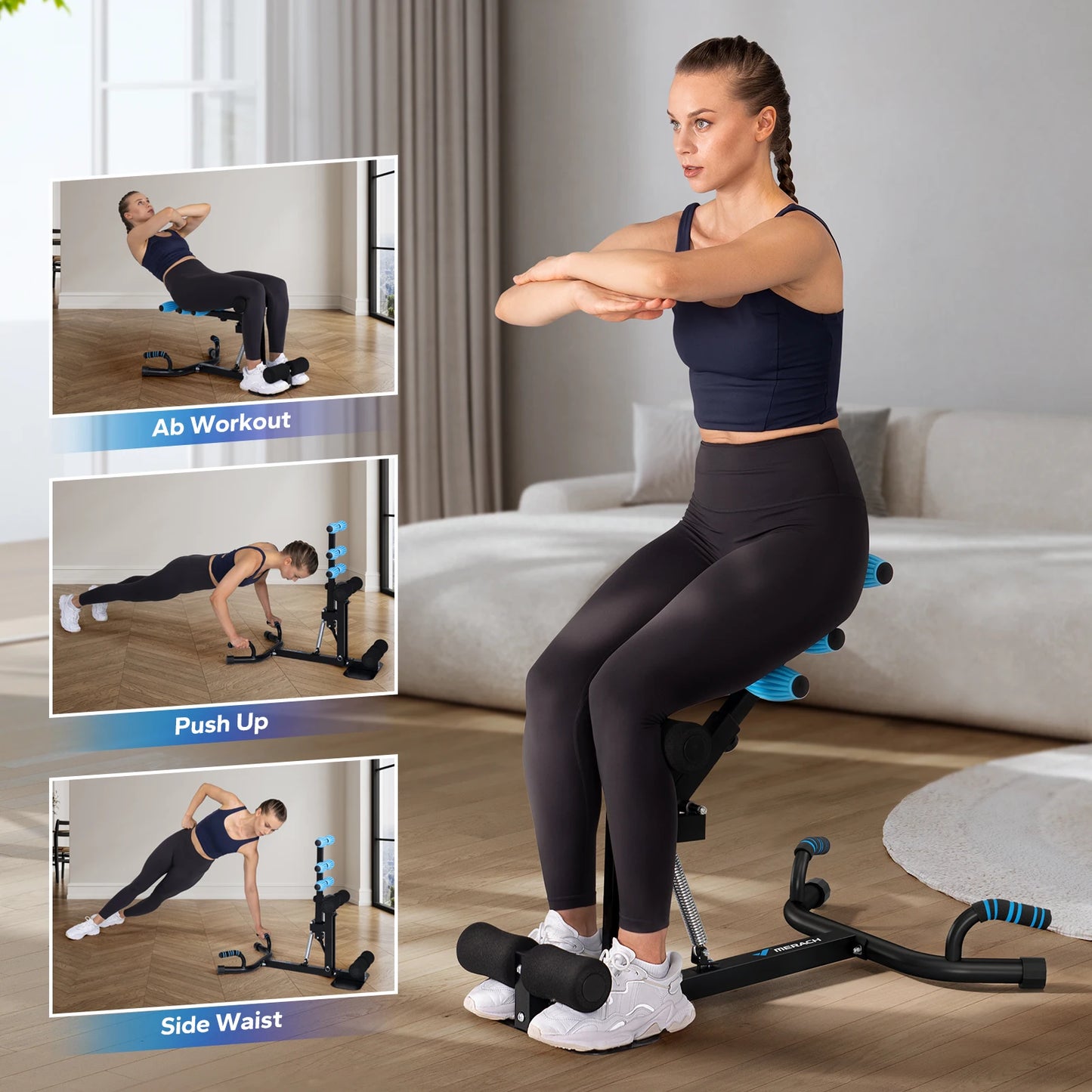 MERACH Deep Squat Machine For Glutes And Core Training