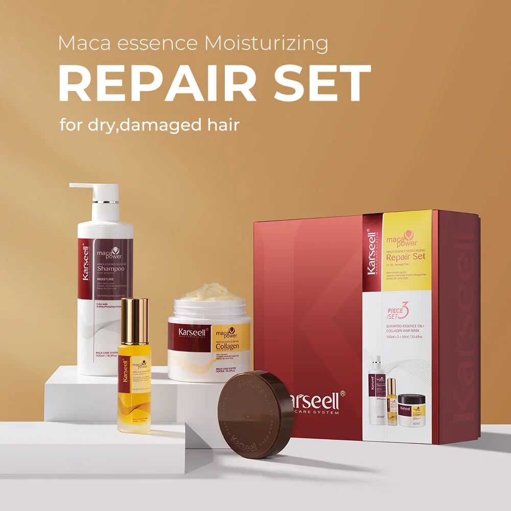 Karseell Collagen Hair Mask and Argan Oil Set