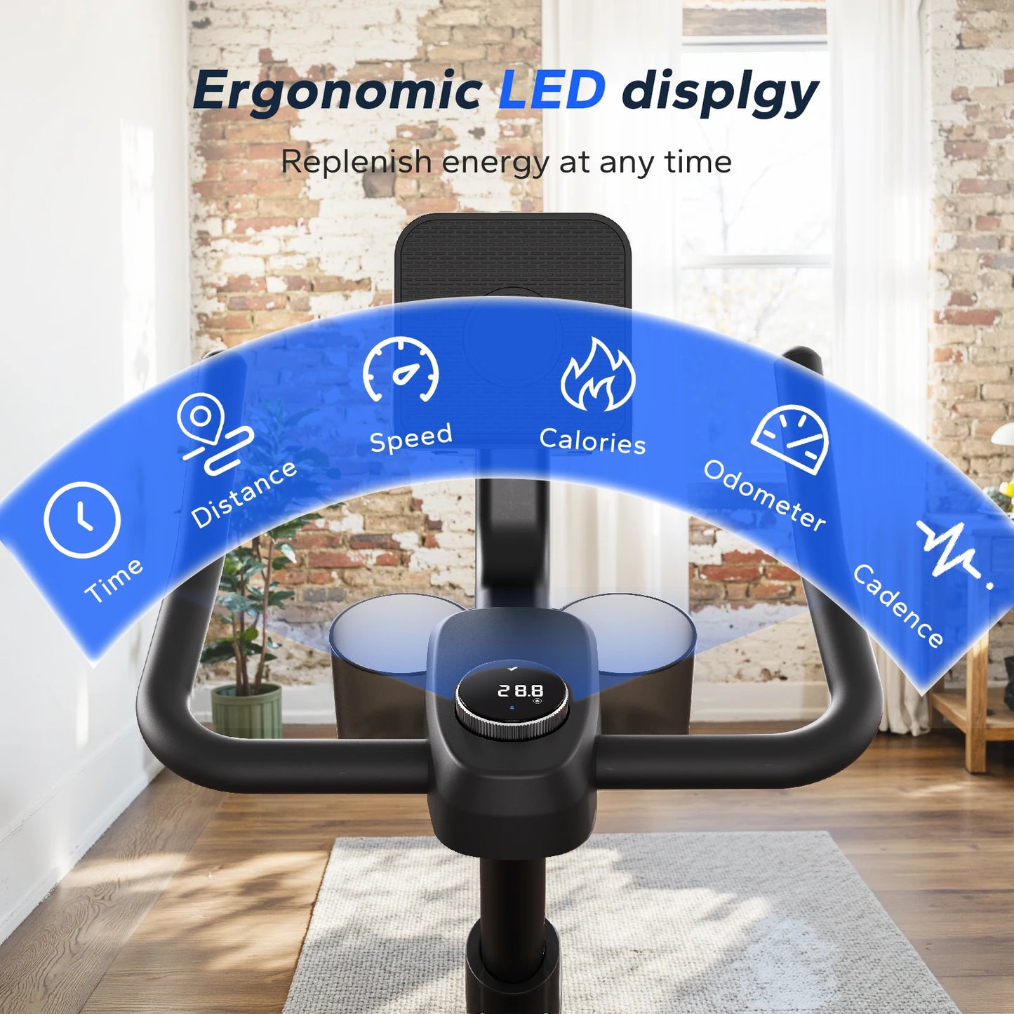 Merach Magnetic Indoor Exercise Bike With App And Low Noise