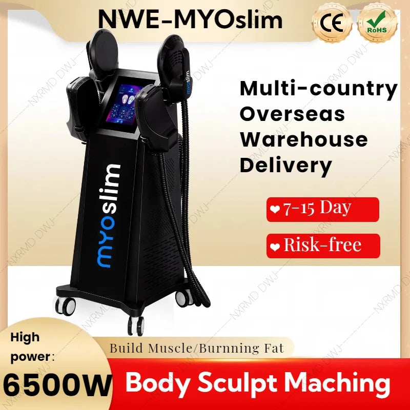 EMS Body Sculpt Machine RF Sculpting Muscle Stimulation Burning Fat 6500W Slimming Weight Loss Equipment MYOslim HI-EMT EMSzero