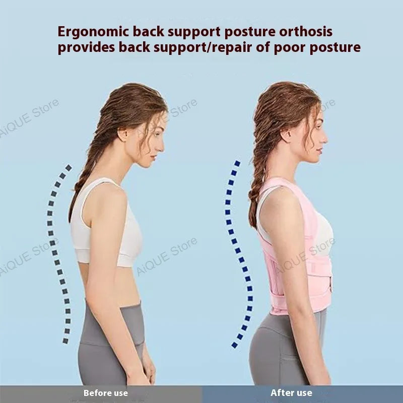 Posture Corrector Adjustable Back Support Belt Spine Alignment Unisex