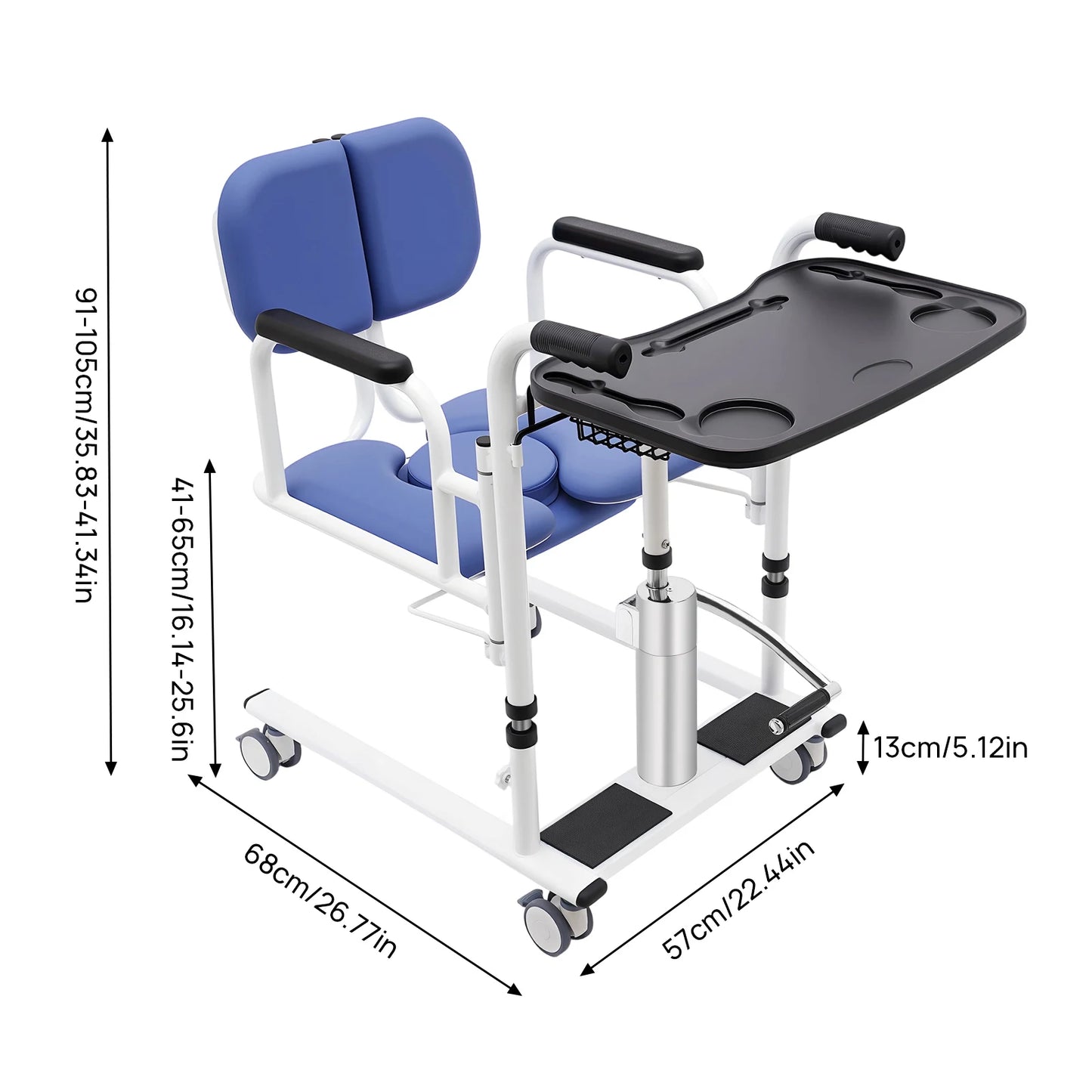 Hydraulic Transfer Chair For Patients With Safe Home Mobility