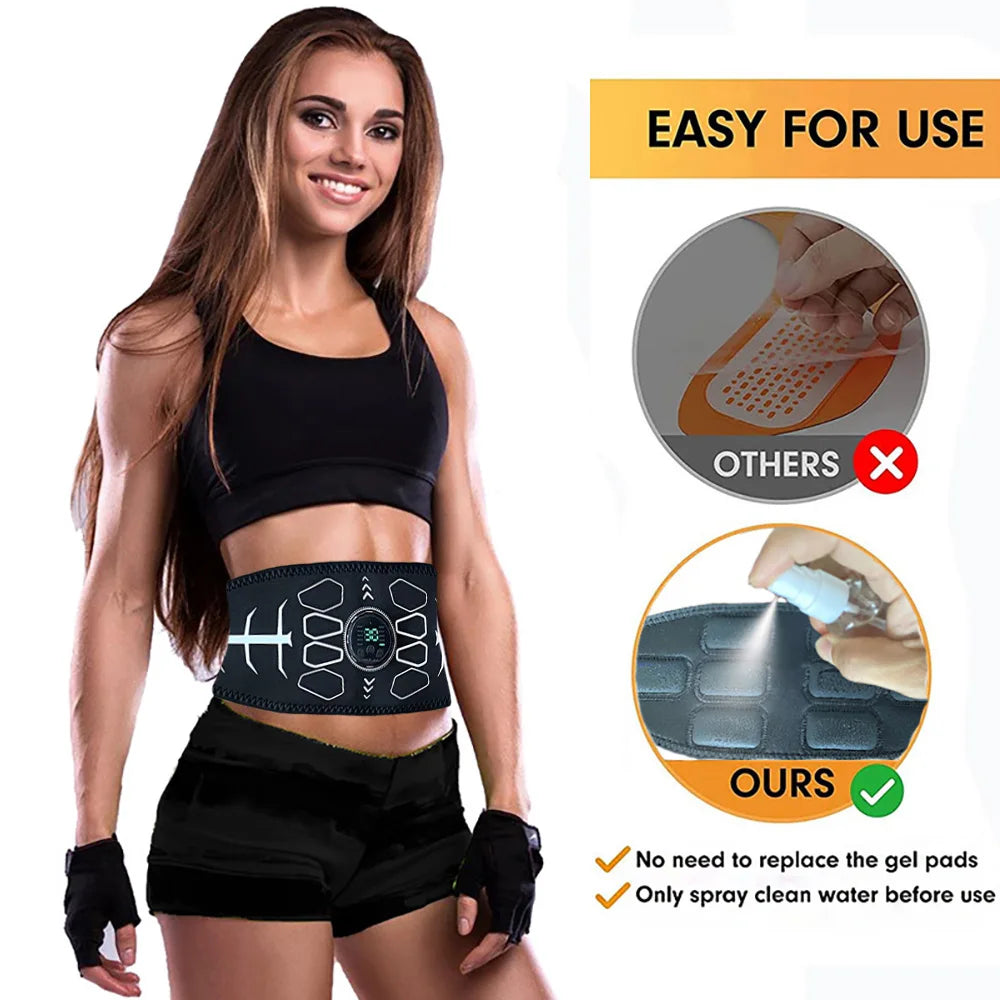 Abdominal Toning Belt EMS Muscle Stimulator Abs Trainer