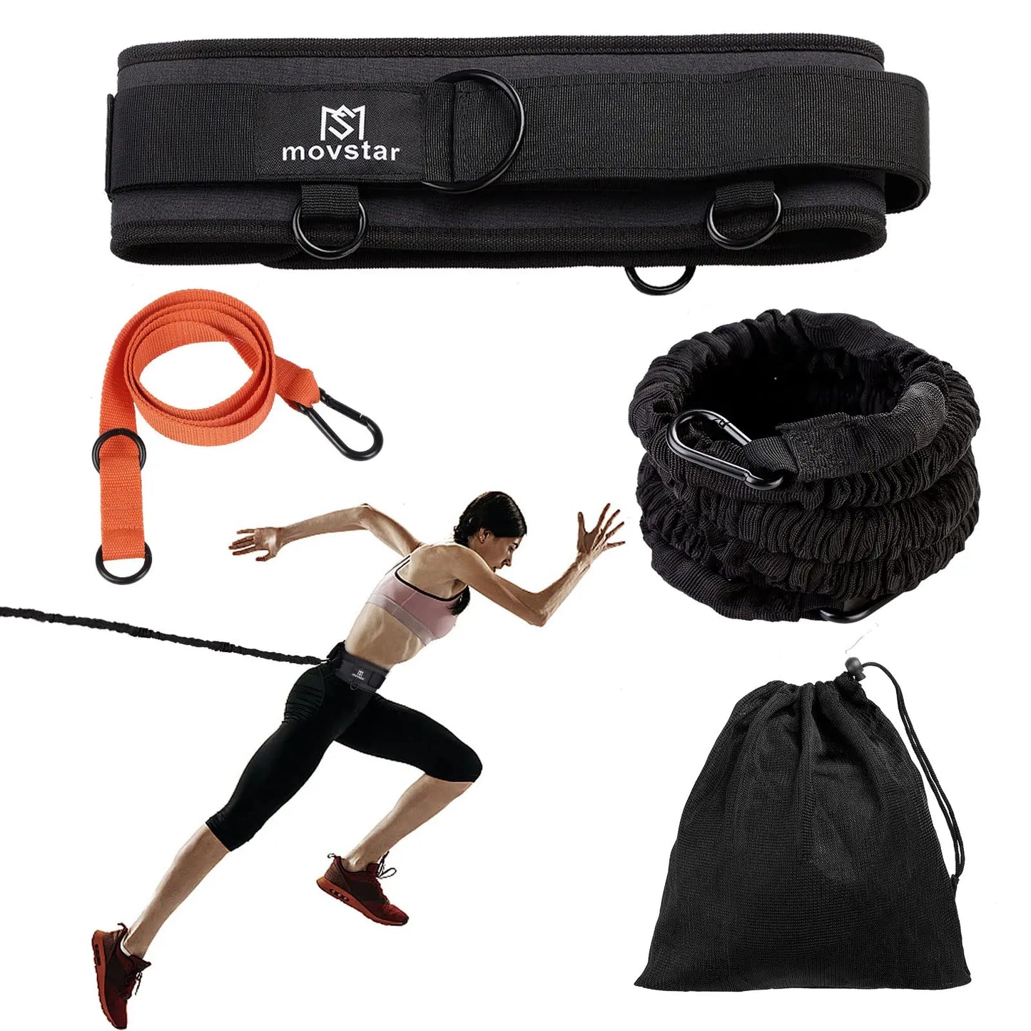 Resistance Bungee Band For Running Training And Speed Agility Workouts