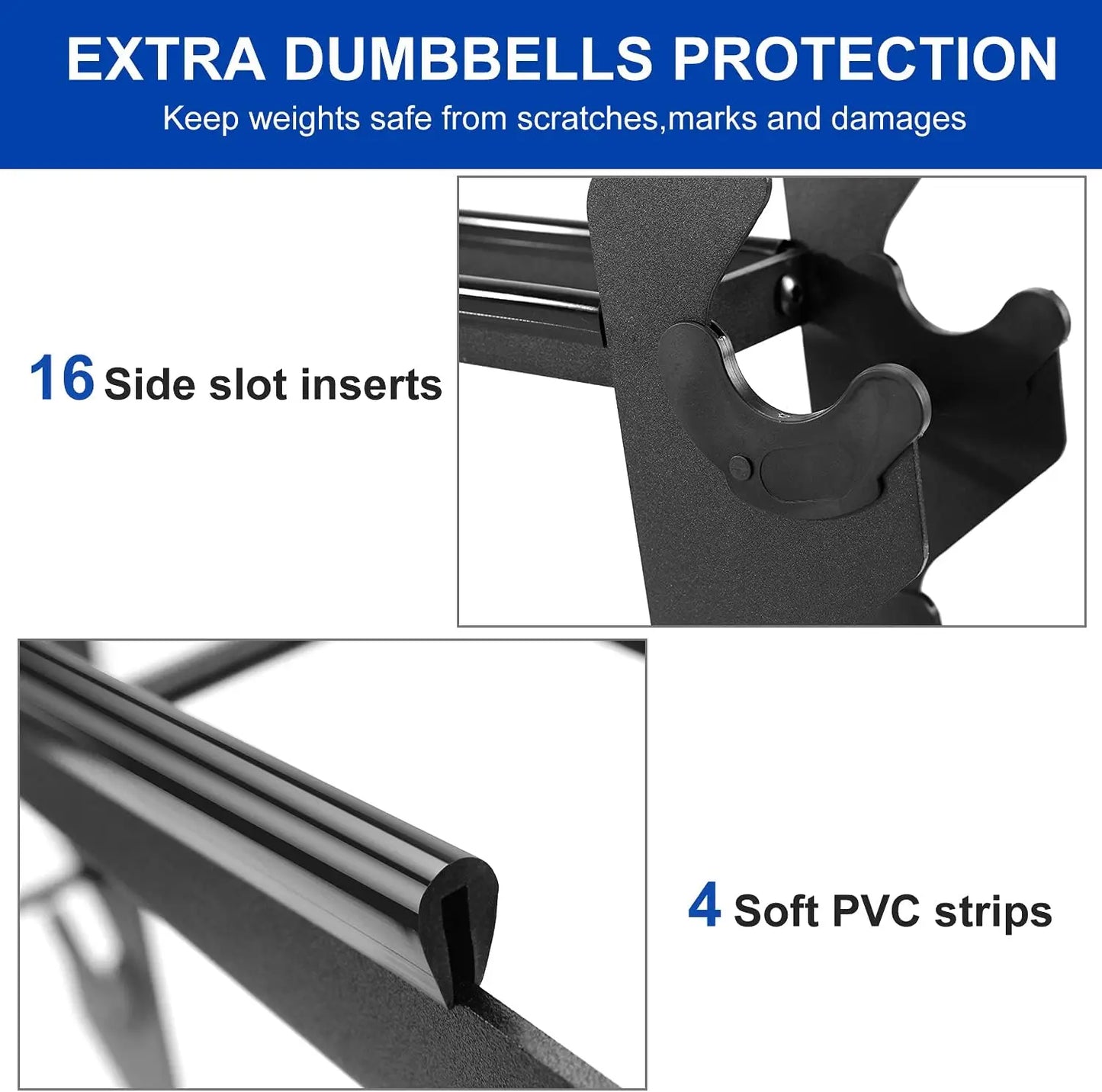 Heavy-Duty Dumbbell Rack with 400 lbs Capacity, Space-Saving A-Frame Design for Home Gym Storage