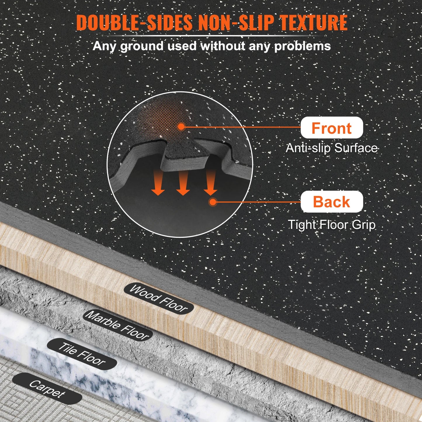 SucceBuy EVA Interlocking Gym Floor Mats