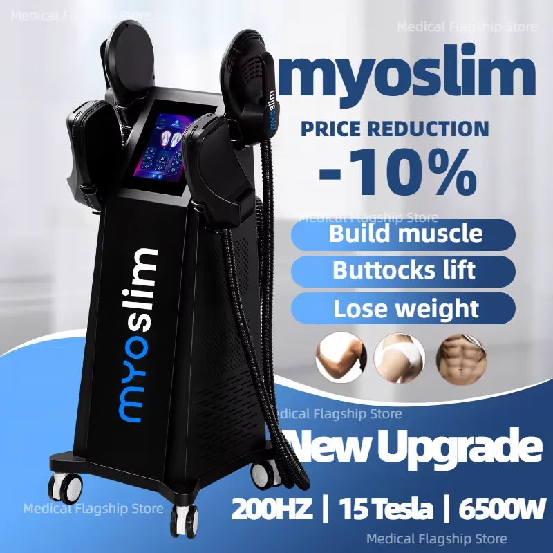 New RF MYOslim Sculpt Machine EMS Body Sculpting Weight Loss Massager Device 15 Electromagnetic Fat Slimming Muscle Stimulation