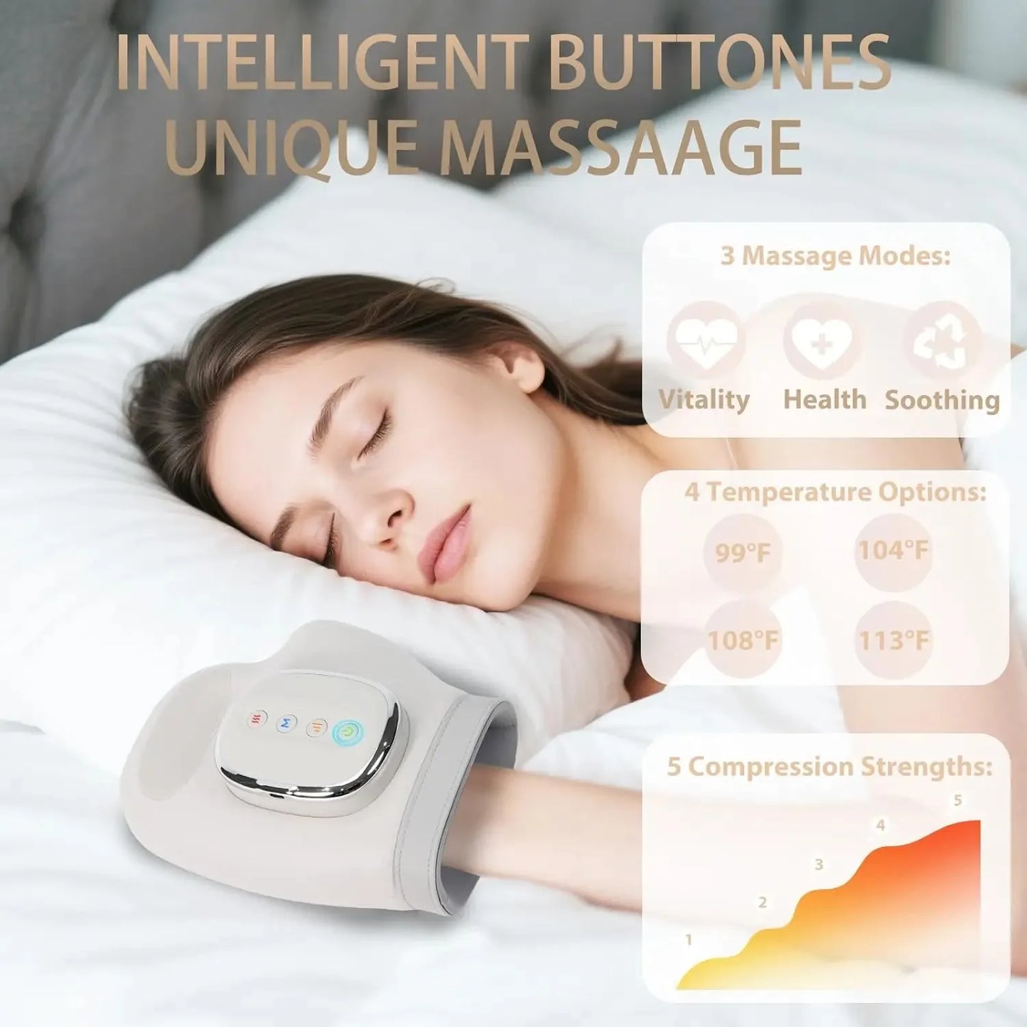 Hand Massager With Heat And Airbag Compression