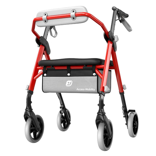 Maidesite Rollator Walker With Seat And Ergo Backrest