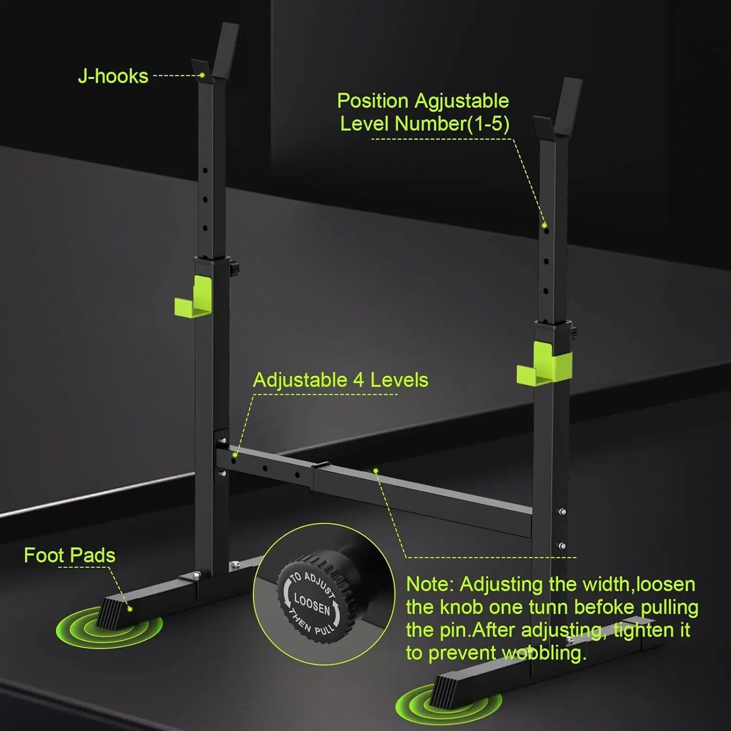 Adjustable Folding Weight Bench for Home Gym, 660 lbs Capacity Multi-Functional Workout Bench