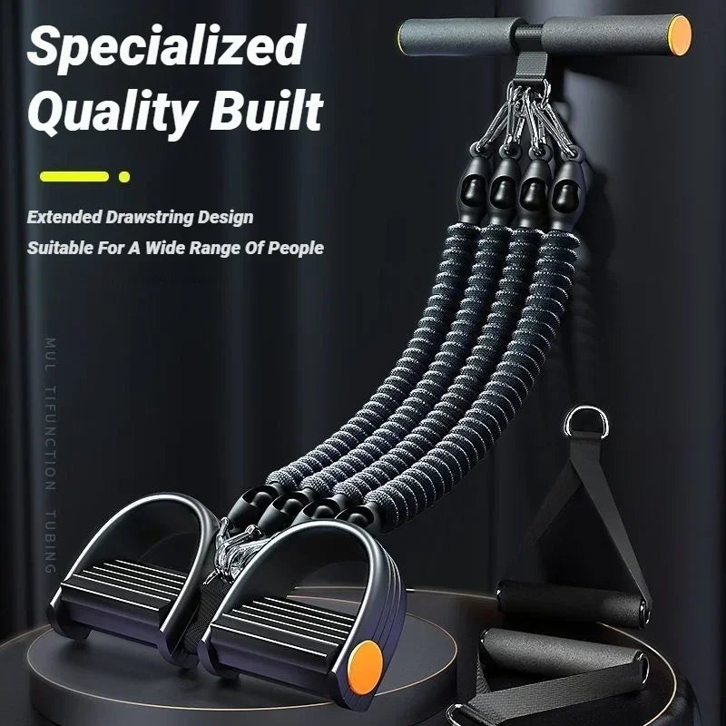 Pedal Type Tensioner Home Multifunctional Tension Device For Men'S Fitness Back Abdomen And Abdominal Muscle Training Pull
