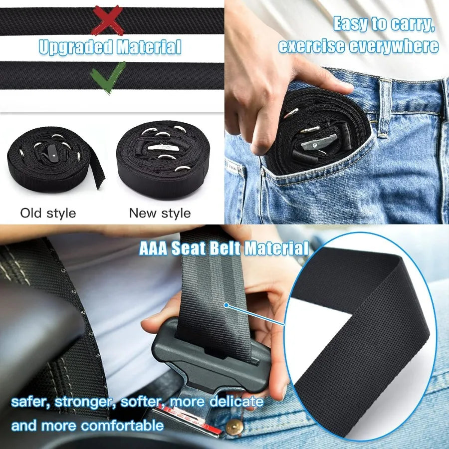 Door Anchor Strap for Resistance Bands Exercises, Multi Point Anchor Gym Attachment for Home Fitness, Portable Door Band Resista