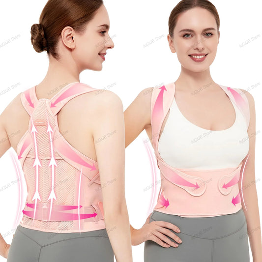 Posture Corrector Adjustable Back Support Belt Spine Alignment Unisex
