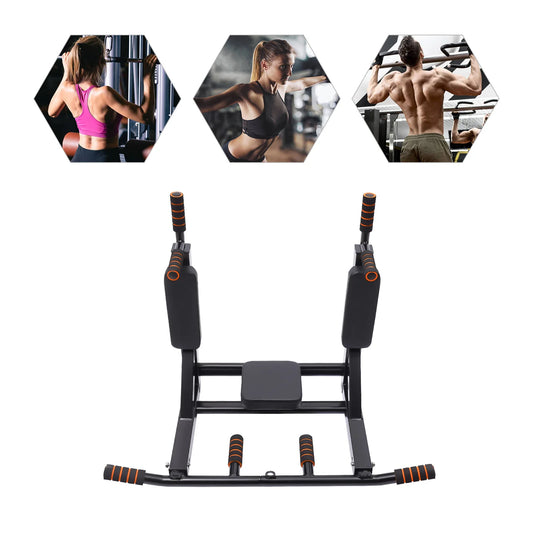 Wall Mounted Pull Up Bar And Dip Station For Gymnasium