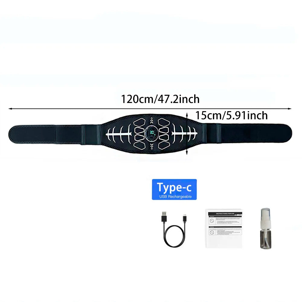 Abdominal Toning Belt EMS Muscle Stimulator Abs Trainer