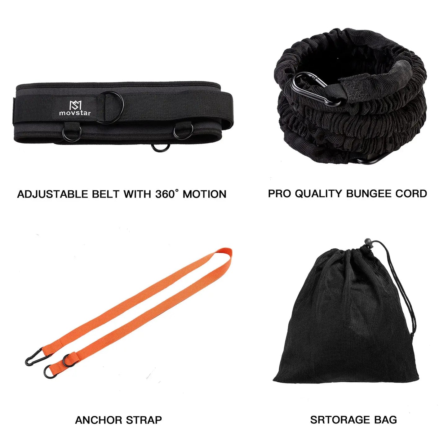Resistance Bungee Band For Running Training And Speed Agility Workouts