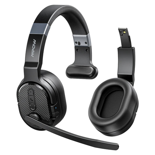 MPOW E65 2in1 Wireless Headphones Bluetooth 5.3 Office Headset
