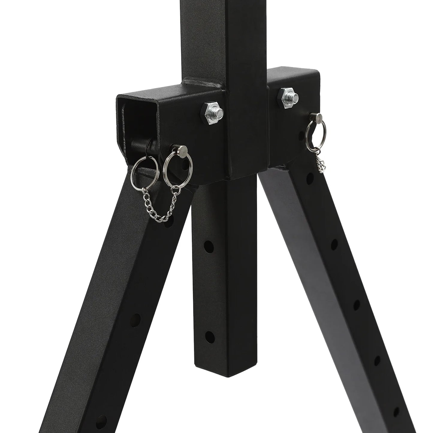 Triangular Pull Up Station, Adjustable Height Strength Training Workout Equipment Foldable Horizontal Bar for Home Gym