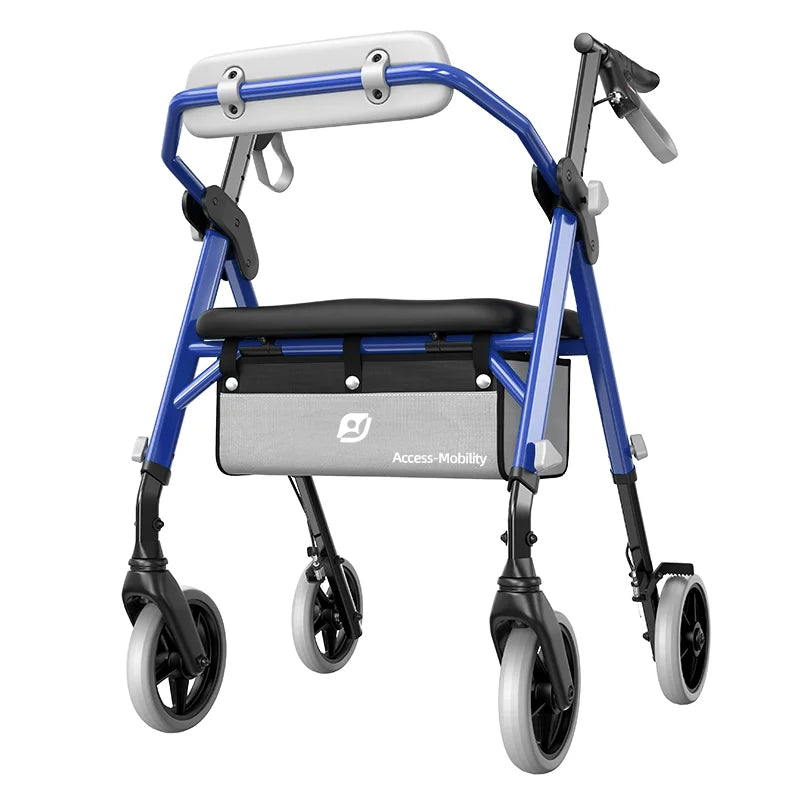 Maidesite Rollator Walker With Seat And Ergo Backrest